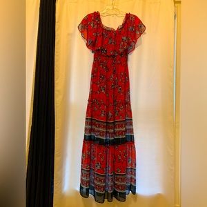 NEVER BEEN WORN! Flirty, cute off the shoulder dress with floral print